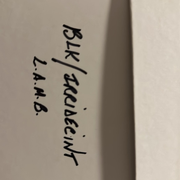 Black patent and black leather cage, design stilettos size 6 1/2 M by LAMB - Picture 2 of 9